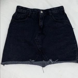 Denim mini skirt